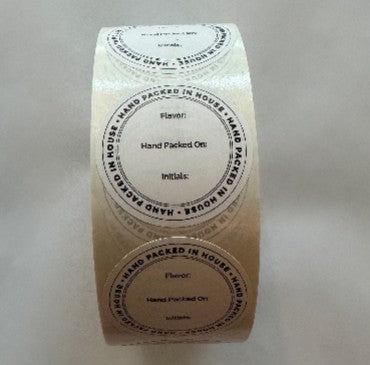 Direct Thermal Hand Packed stickers 750 per roll-NEW PRINTER