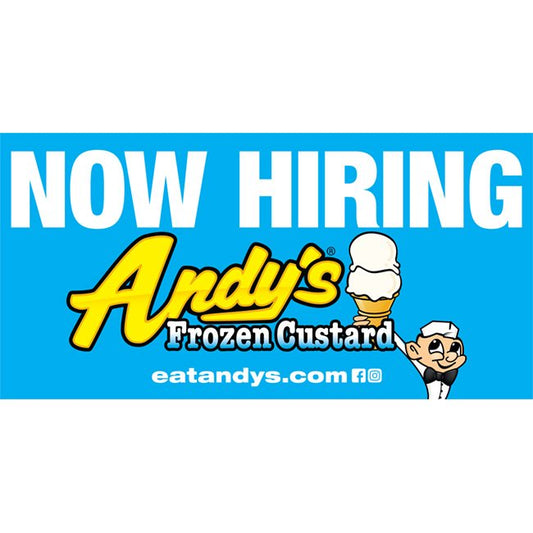 4 X 8 - Now Hiring banner