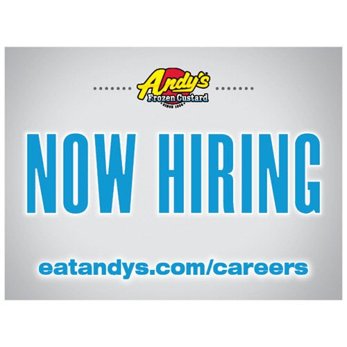 Now hiring yard signs